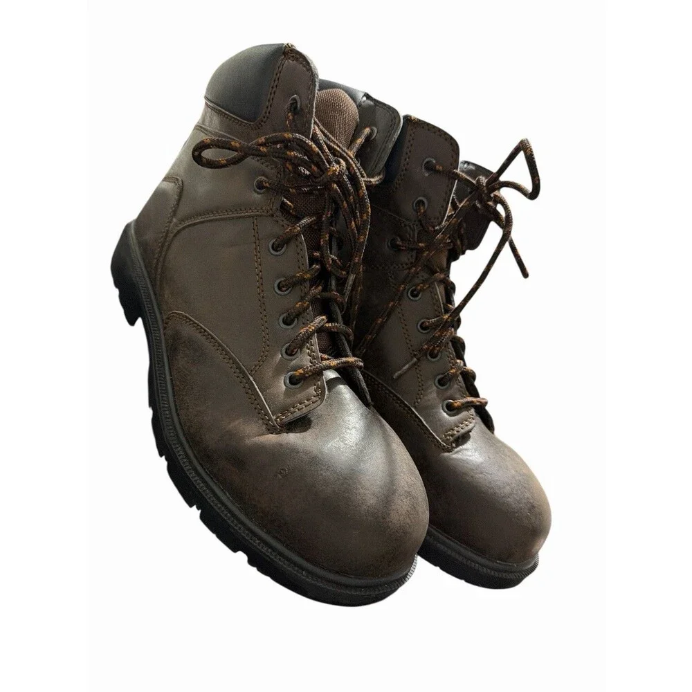 BRAHMA Men's Work Steel Toe Size‎ 11 Brown Leather Boot 28800794